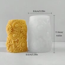 1 pezzo Stampo in silicone con motivi a foglia d'acero, tulipano e girasole