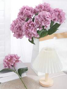 1 件/3 件仿真绣球花枝家居客厅玄关户外婚礼生日派对装饰拍摄道具 - 彩色 - 查看 8