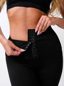 3 bucăți colorați cu cataramă talie pantaloni yoga sport pentru femei, colanți pentru alergare fitness, culoare uni, ridicare de fund, talie înaltă, jambiere slim fit