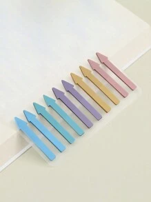 200 Pieces/Card PET Arrow-Shaped Sticky Notes, Translucent Color Highlight Index Labels, Waterproof Mini Bookmark Strip Sticky Notes, Suitable For Home And Office Use Back To School