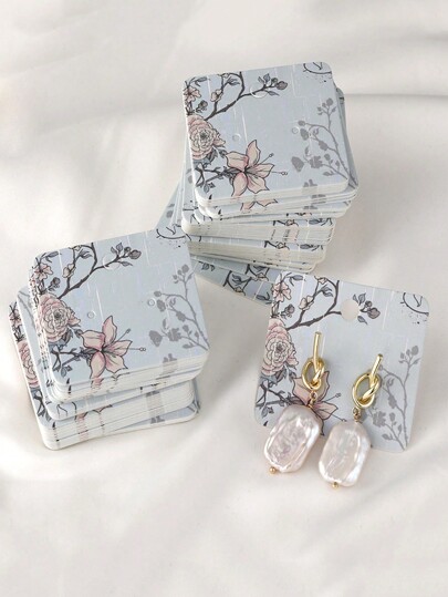 10/50/100pcs Stud Earring Display Card, Jewelry Gift Packaging Card