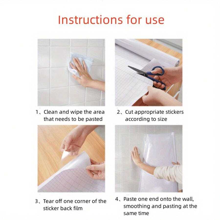 Roll HighTemperature Resistant Ceramic Tile Wall Sticker Splatter