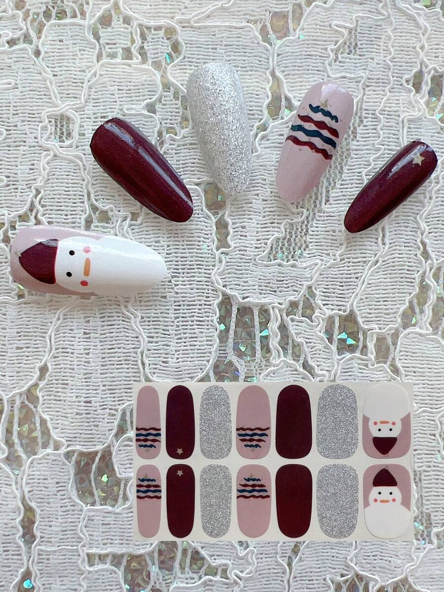 1pc Christmas Holiday Santa Claus, Reindeer, Snowflake, Bell, Wreath