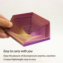 1pc - Novo produto transfronteiriço: Fractal Fidget Hexagon Stress Reliever, brinquedos criativos, brinquedos para aliviar o estresse (adequados para adultos aliviarem o estresse, amigos para interagir e brincar)