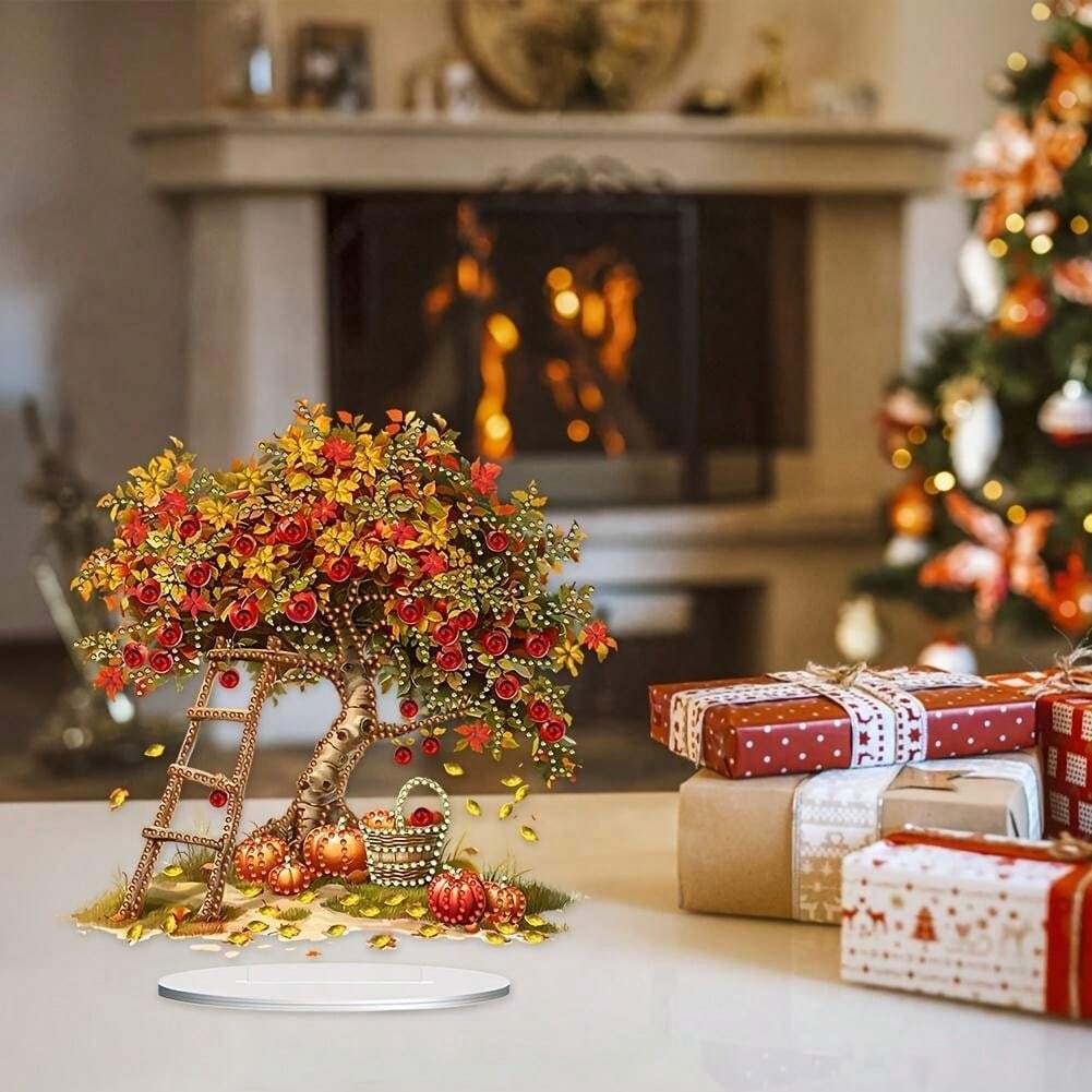 DIY Diamond Painting Acrylic Desktop Decor Autumn Fruit Tree SHEIN