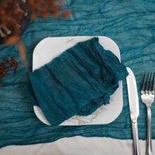 6 chiếc/Khăn ăn vải mỏng Boho có thể giặt được 19,6X19,6 inch/Dùng để trang trí bàn tiệc cưới, Thảm trải bàn voan mỏng mộc mạc, Thảm trải bàn xếp ly cho tiệc cưới, tiệc cô dâu, tiệc sinh nhật - Nhiều màu - Xem 5