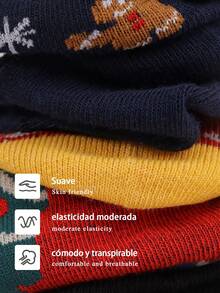 12 Pairs Of Black And White Cartoon Style Boat Socks, Women's Invisible Socks, Short Women's Socks, Women's Boat Socks - 紅色 - 查看 11