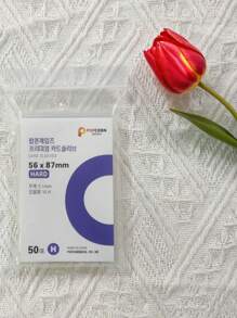 50pcs/Pack Photo Card Protectors Hard Card Sleeves, Perfect Double Layer Protection Film, Kawaii Korean Popcorn Card Film, 20pcs Silk Card Sleeves, Liffy Album Cards, Acid-Free CPP Material With High Translucency And Flat Mouth, Suitable For Album Holders, Photography Cards, Medical Cards, Game Cards, Sports Trading Kpop Poke Baseball, Magic, MTG Sleeves (Clear-6 Sizes To Choose From). - Clear - View 18