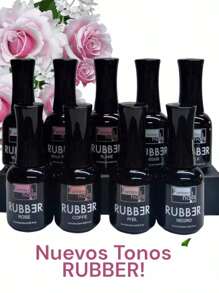 NEW RUBBER Fantasy Nails 15ML/Each Gel Nail Polish For Professional Use - Camel - View 3