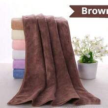 Khăn tắm người lớn dày mềm mại, thấm hút tốt 80g 35*7cm, không xơ vải, dùng tại nhà - Nhiều màu - Xem 8