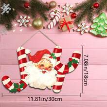 圣诞欢乐木质标牌 复古圣诞欢乐字母木质标牌 质朴木质欢乐墙面装饰 圣诞节前门装饰 圣诞老人挂牌 圣诞节装饰 房屋新年冬季 - 紅色 - 查看 5