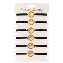 24 Stücke San Benito Armband, handgemachtes rotes schwarzes Knoten Armband, verstellbares Medaillon Armband, Glück geflochtenes Armband, Benediktinische Gelassenheit Segen Freundschaft Armband Geschenk für Mütter Frauen Männer