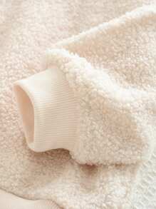 Kleine Mädchen Set aus Teddyfleece Pullover mit "Girls" Aufdruck und Rock, 2-teilig, Frühling Herbst