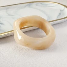 1pc Marble Pattern Asymmetrical Shaped Resin Bracelet - Bracelet - View 14