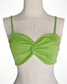 Ribbed Top Knot - 綠色 - 查看 1