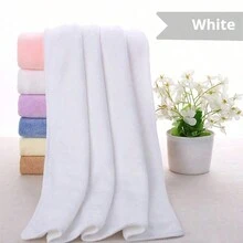 Khăn tắm người lớn dày mềm mại, thấm hút tốt 80g 35*7cm, không xơ vải, dùng tại nhà - Nhiều màu - Xem 9