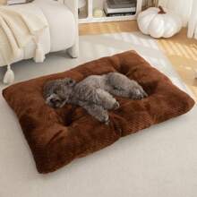 1pc Soft, Comfortable & Non-Slip Indoor Pet Bed, Suitable For Small, Medium & Large Cats/Dogs In Winter, Washable