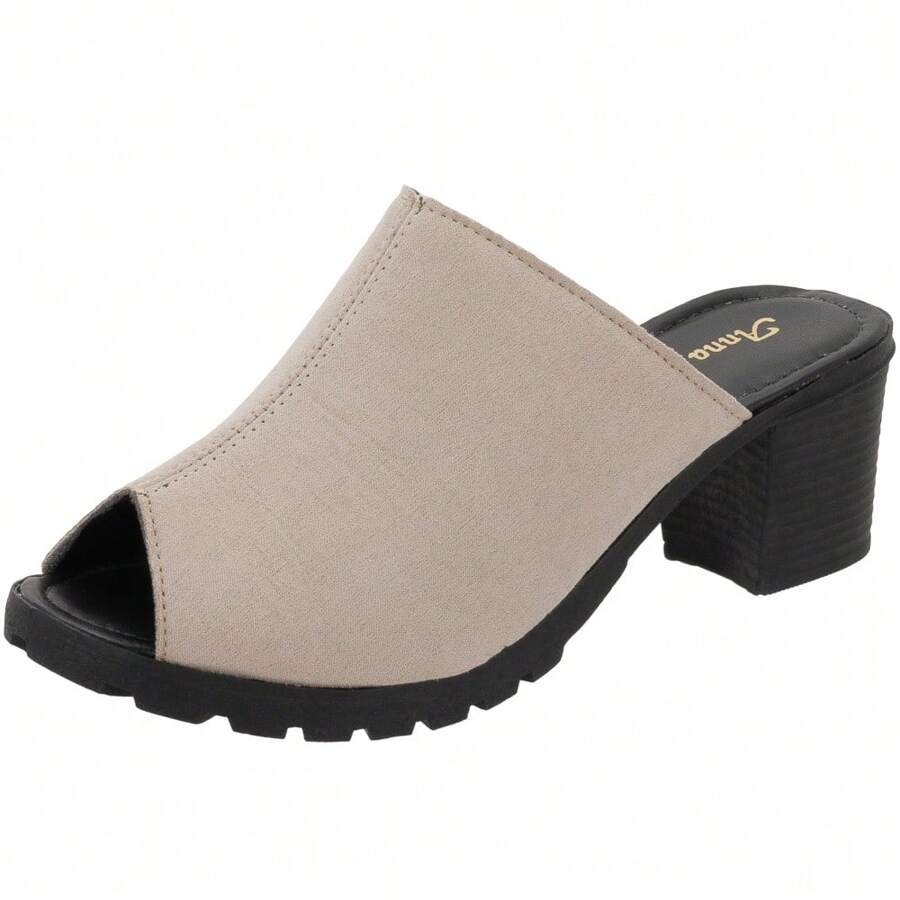 High Heel Clogs With Gel Sole And Tractor Ankle Boots - 白色 - 查看 1