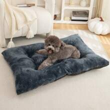 1pc Soft, Comfortable & Non-Slip Indoor Pet Bed, Suitable For Small, Medium & Large Cats/Dogs In Winter, Washable