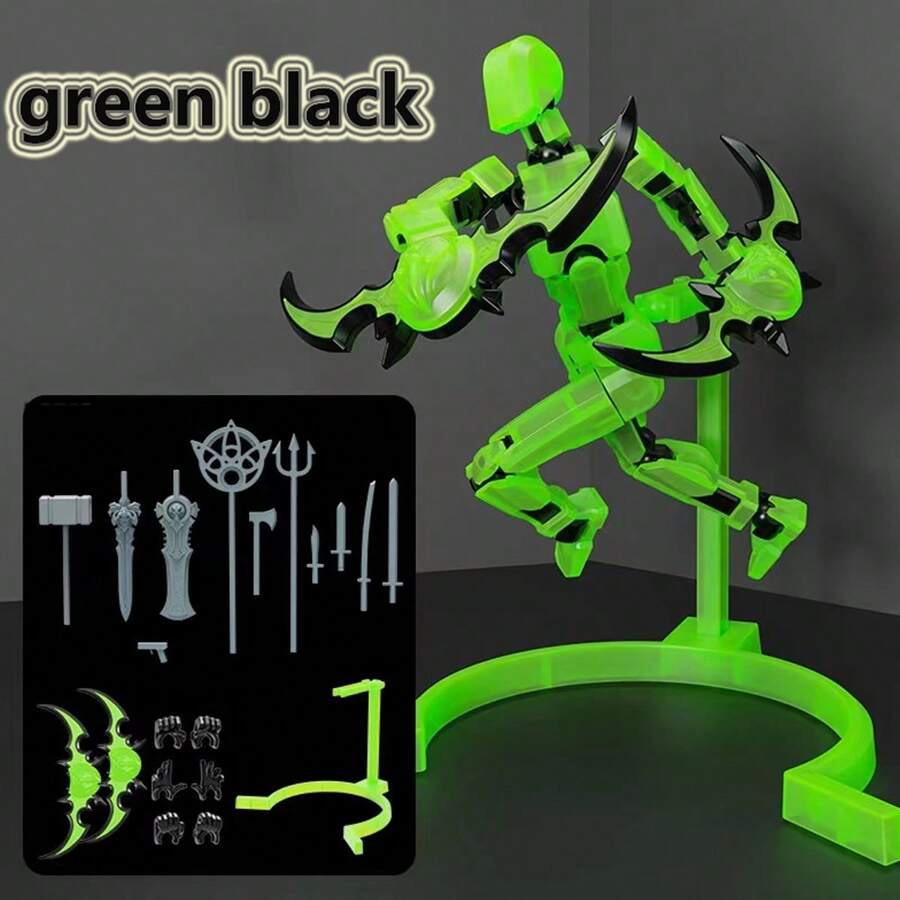 Flexible GlowInTheDark Articulated Illidan Figure Fully Posable DIY