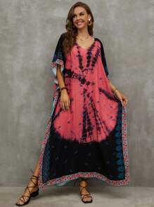 Women's Plus Size Loose Fit Kaftan Dresses, Great For Beach Days - 彩色 - 查看 2