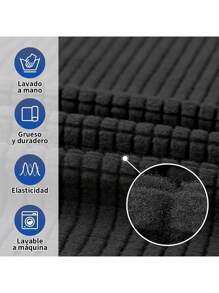 3 Seater Sofa Cover With Elastic With Arm 1 Piece - Camel - View 6