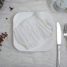 6 chiếc/Khăn ăn vải mỏng Boho có thể giặt được 19,6X19,6 inch/Dùng để trang trí bàn tiệc cưới, Thảm trải bàn voan mỏng mộc mạc, Thảm trải bàn xếp ly cho tiệc cưới, tiệc cô dâu, tiệc sinh nhật - Nhiều màu - Xem 7