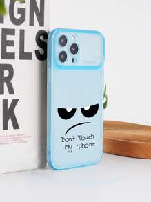 1pc Glow-In-The-Dark Matte Blue Transparent TPU Pattern Shockproof Phone Case Suitable For Apple/Android/ Phones - Multicolor - View 4