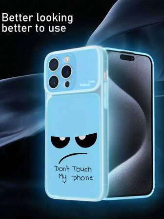 1 件夜光哑光蓝色透明 TPU 图案防震手机壳/夜光手机壳/荧光手机壳/趣味手机壳，兼容 /Android///OPPO/ 15 Pro Max/ 14 Pro Max/ A52 4G/ A31 4G/ A23/Redmi Note 11 Pro 4G/Redmi Note 12 4G/OPPO A54/ A14/ A54 防水防摔防刮