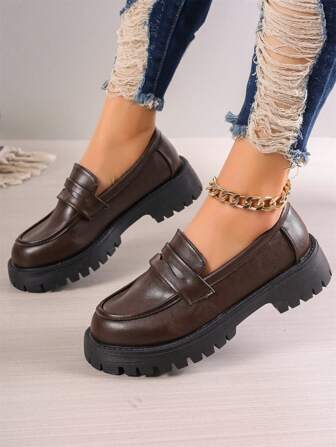 2024 Summer Japan Style Strap Buckle Mary Jane Flats, High-End Casual Black Leather Loafers