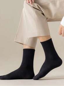 20 Pairs Plus Size Unisex Thin Breathable Antibacterial Odor-Resistant Crew Socks, Suitable For All Seasons