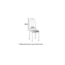 Kit 4 Tubular Iron Kitchen Chair Back Covers In Gel Mesh With Plain Elastic - 紅色 - 查看 4