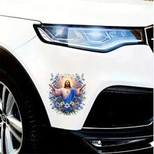 Sacred Flower Stickers To Enhance Your Riding Charm, Made Of PVC Material, Suitable For Cars, Motorcycles, Laptops, Smooth Anti-Scratch Surface, Great For Bumpers, Trucks, SUVs And Luggage