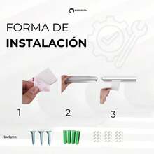 Barra Porta Comandas organizador de pedidos de 60 cm Shorbull - Gris - Ver 4