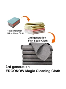 Paños de limpieza de microfibra ultrablandos - Sin dejar marcas, sin pelusas, altamente absorbentes y suaves para las superficies - Perfectos para pulir espejos, limpiar ventanas y superficies múltiples en la sala de estar, baño, cocina y talla grande