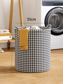 1pc Extra Large Polyester Laundry Basket, Modern Letter Graphic Laundry Basket For HomeL - Multicolor - View 12