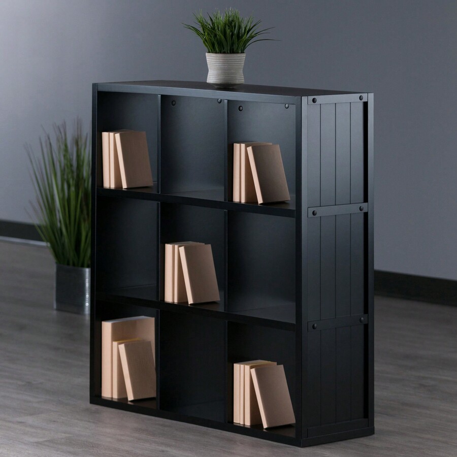 Versatile Modern Grid Shelves Open Cube Design For Stylish