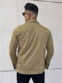 Men's Denim Jacket - Màu Khaki - Xem 2