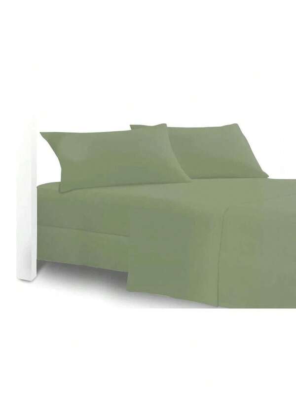Kit Jogo de Lençol de Cama Solteiro 2 Peças Liso com Elástico Cores Diversas