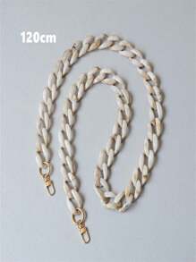 Lanț colorat din rășină acrilică, culoare contrastantă, lanț gros detașabil manual retro, accesoriu pentru geantă