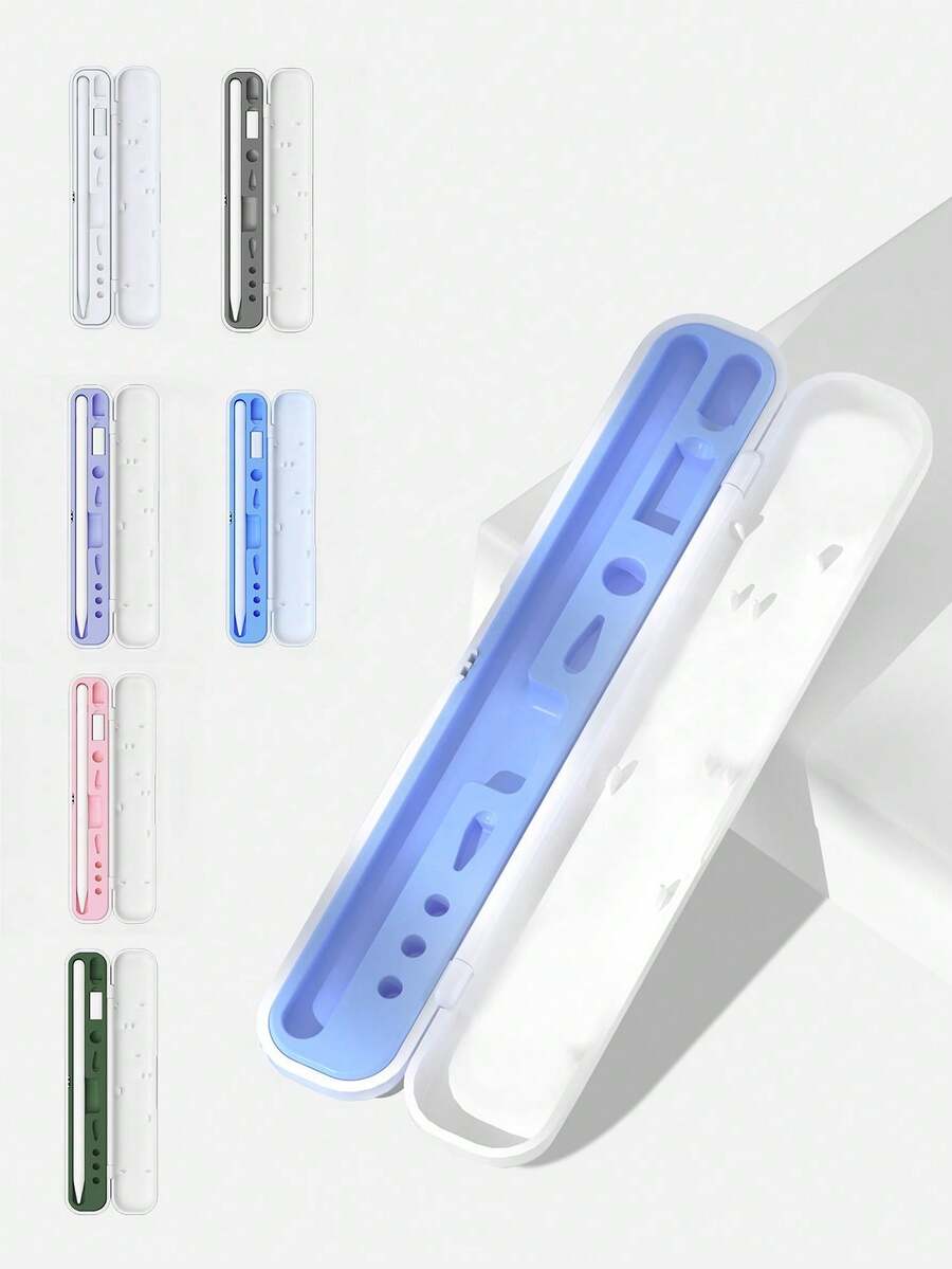 1 pieza Estuche para Apple Pencil de 1ra/2da generación, caja de almacenamiento para accesorios y puntas del lápiz - Multicolor - Ver 1