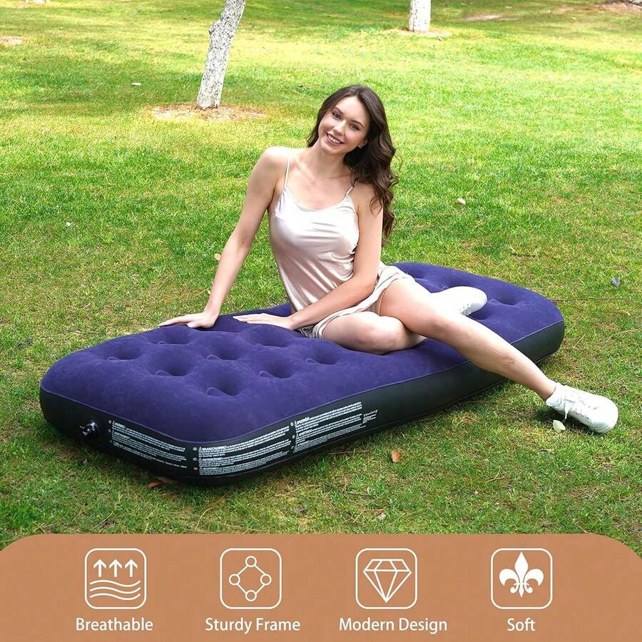 Air Mattress, Camping Inflatable Mattress, Portable Blow Up Mattress