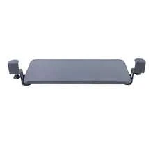 Clamp-On Computer Keyboard Mouse Under Desk Mount Slider Tray Extender Tray - Black - View 8