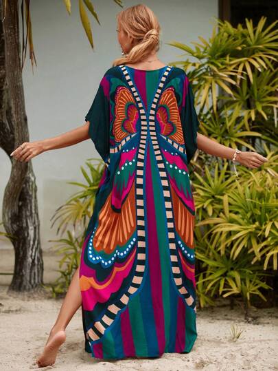 Flowy Plus Size Kaftan Dresses, Perfect For Summer Beach Outings