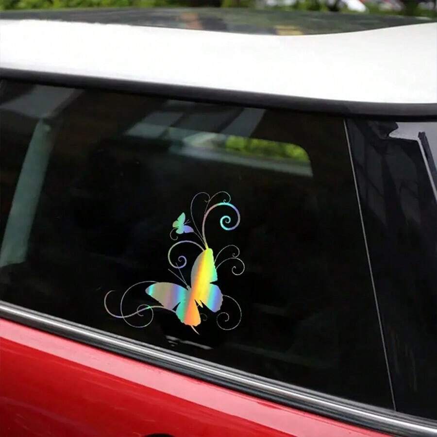 Beautiful Butterfly Car Stickers Waterproof Vinyl Decal, Reflective