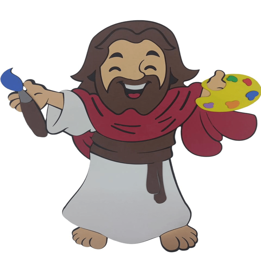 EVA Panel Jesus The Greatest Painter In The World Moda de Mujer