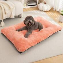 1pc Soft, Comfortable & Non-Slip Indoor Pet Bed, Suitable For Small, Medium & Large Cats/Dogs In Winter, Washable