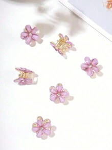 Juego de 8 piezas/12 piezas Pasadores para el cabello de metal y cristal con diseño de flores, ganchos para el cabello, pinzas para el cabello, pinzas para el cabello, sujetadores para el cabello