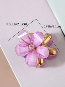 Juego de 8 piezas/12 piezas Pasadores para el cabello de metal y cristal con diseño de flores, ganchos para el cabello, pinzas para el cabello, pinzas para el cabello, sujetadores para el cabello