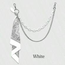 Elegant Vintage Paisley Bandana, Streetwear Headwrap, Hiphop Unisex Pants Chain, Multifunctional Use Halloween Summer, School Fall, Autumn, Halloween